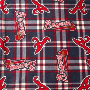 MLB Atlanta Braves Fleece Fabric 7.5 Yards